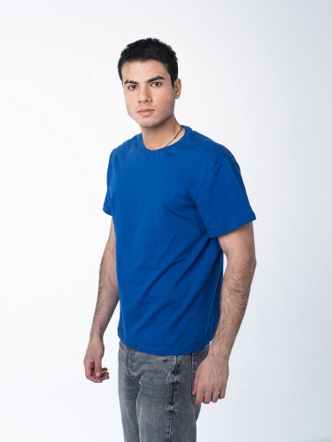 Синий роял мужская футболка оптом - Синий роял мужская футболка оптом