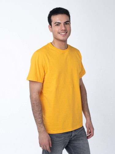 Жёлтая мужская футболка оптом - Жёлтая мужская футболка оптом