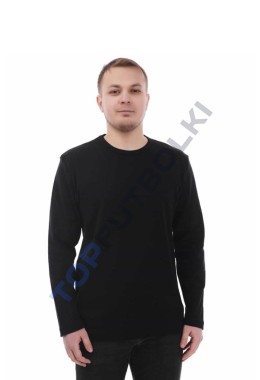 Чёрный мужской лонгслив с лайкрой