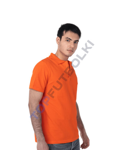 Оранжевая мужская футболка с лайкрой оптом - Оранжевая мужская футболка с лайкрой оптом