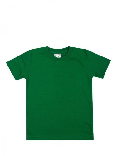 Зелёная детская футболка