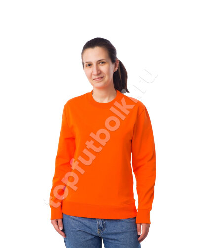 Оранжевый женский свитшот оптом - Оранжевый женский свитшот оптом