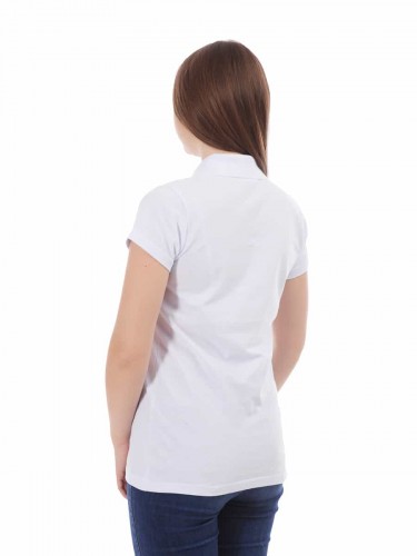 Белая рубашка ПОЛО женская оптом - Белая рубашка ПОЛО женская оптом