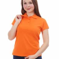 Оранжевая рубашка ПОЛО женская